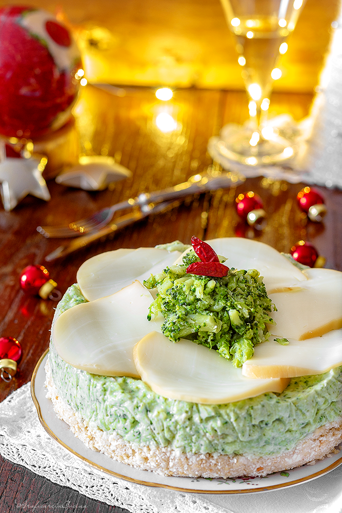 Cheesecake salata con i broccoli